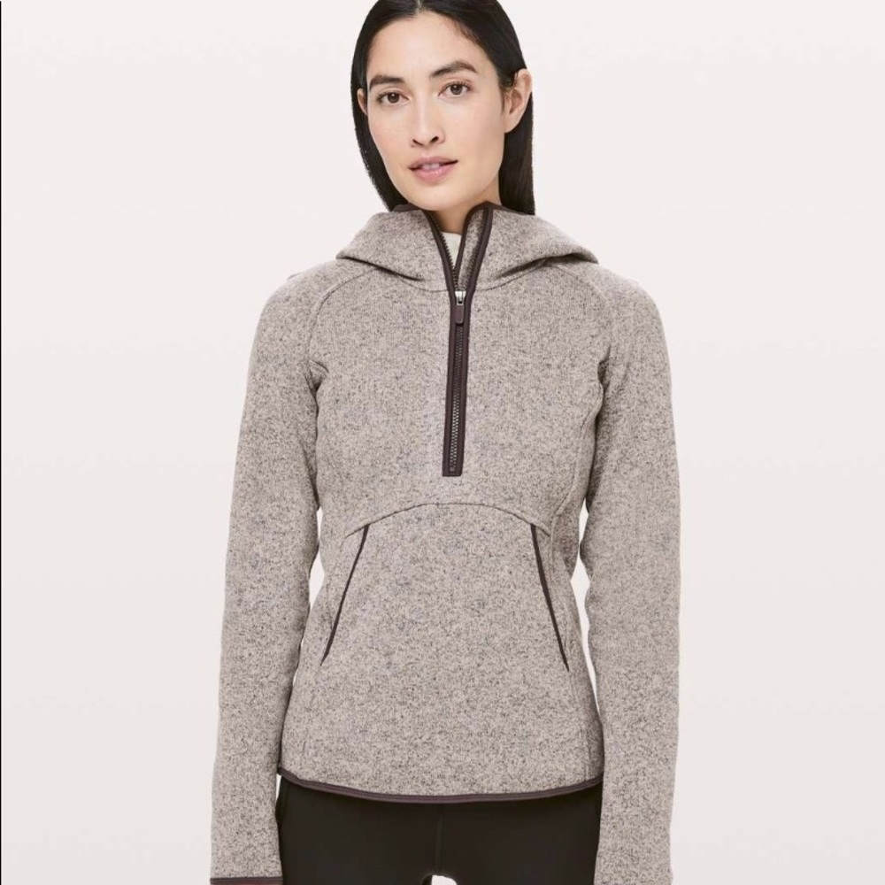 Lululemon Fleece and thank you 1/2 zip up - size 6